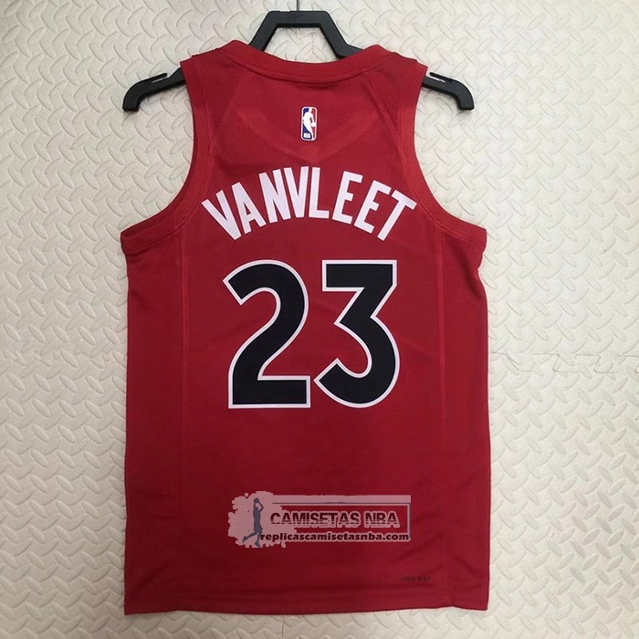 Camiseta Toronto Raptors Fred Vanvleet NO 23 Icon 2022-23 Rojo